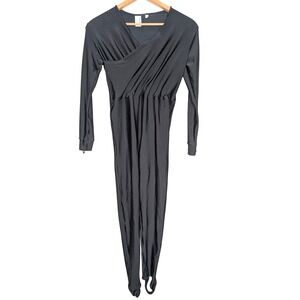 Oztex Diveskin Women Small Full Body One Piece Base Layer Stirrup Scuba Black